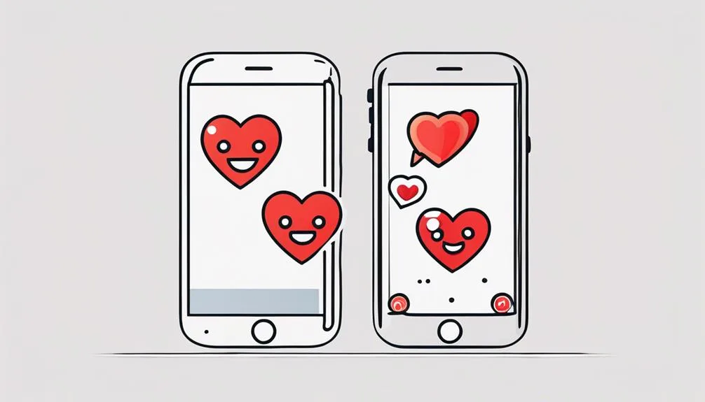 flirting with playful emojis