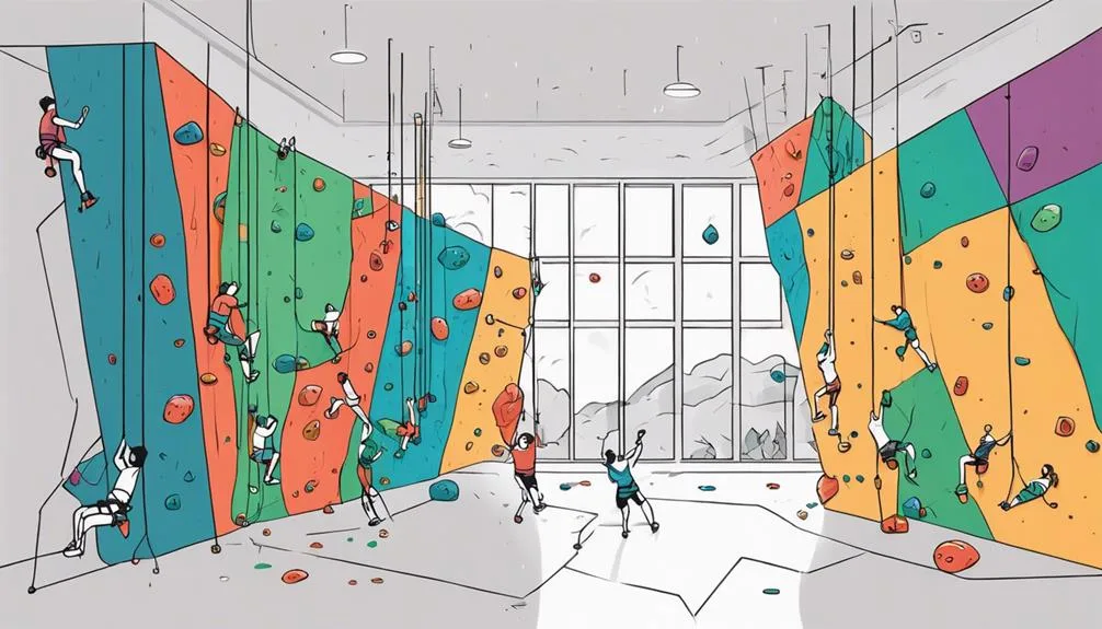 active exercise in climbing