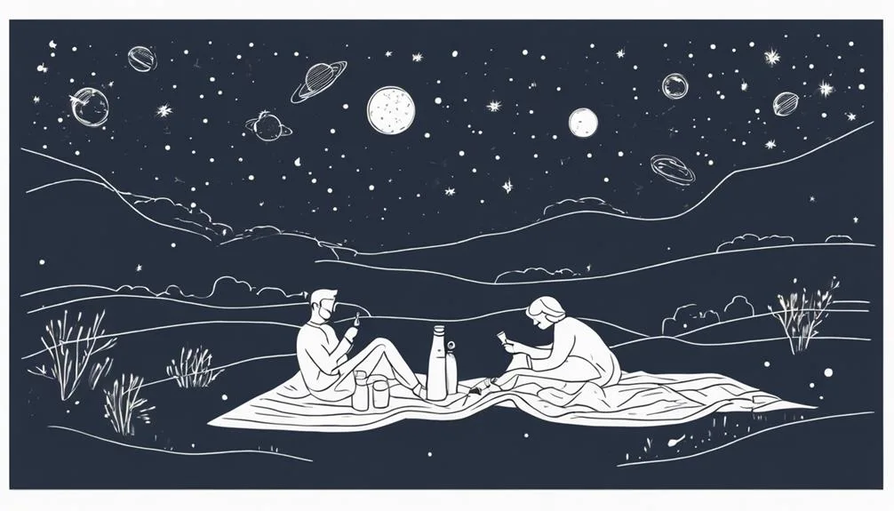 cosmic romance under stars