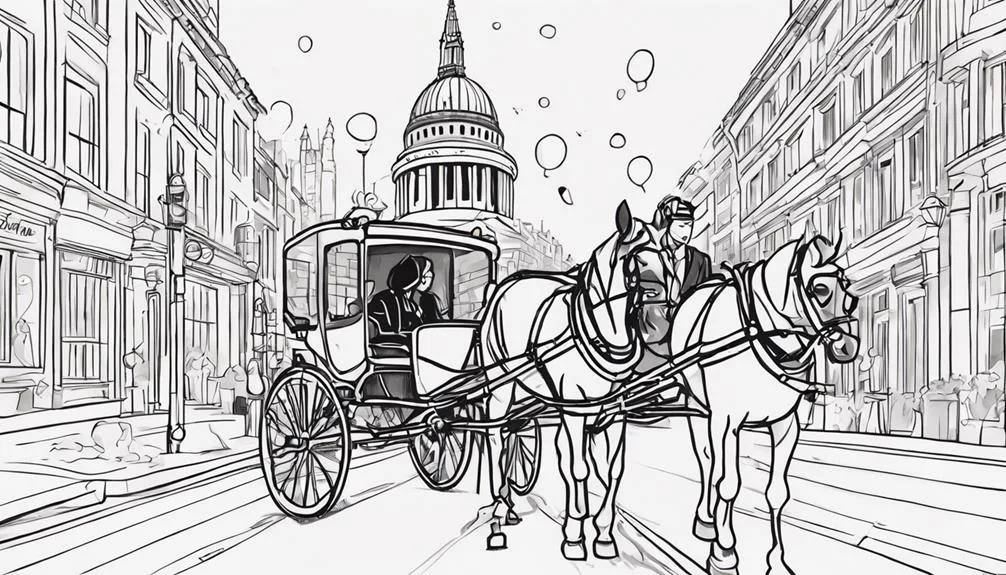 elegant transportation through london