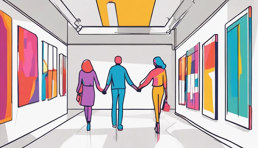 enjoying fine art collection