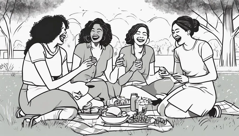 enjoying time as friends