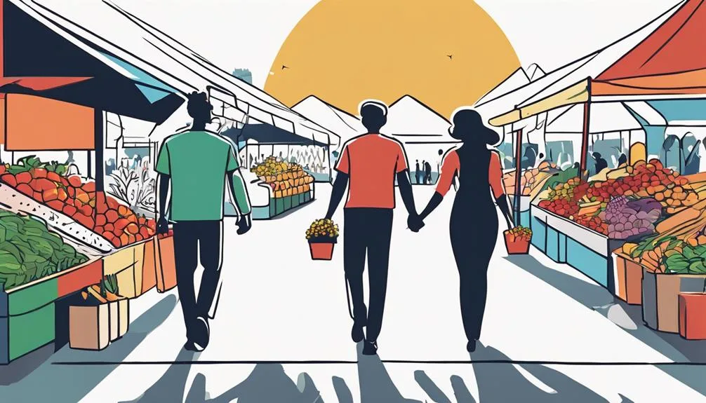 explore fresh produce stalls