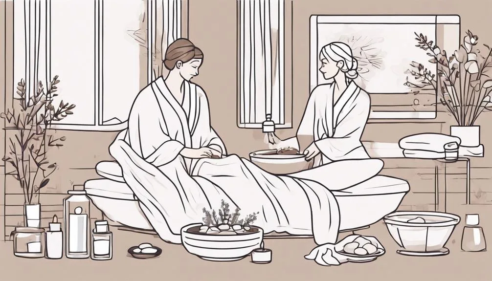 relaxing spa experience together