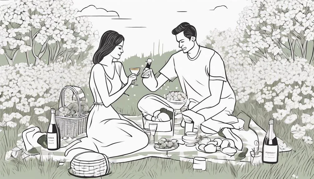 romantic picnic with partner