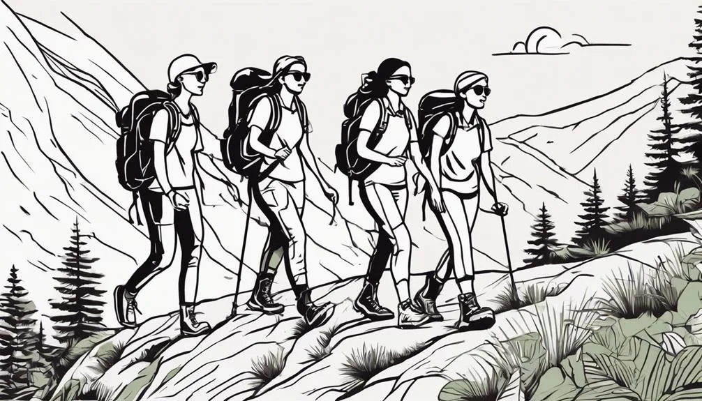 nature walk in mountains
