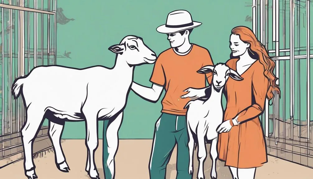 interacting with animals closely