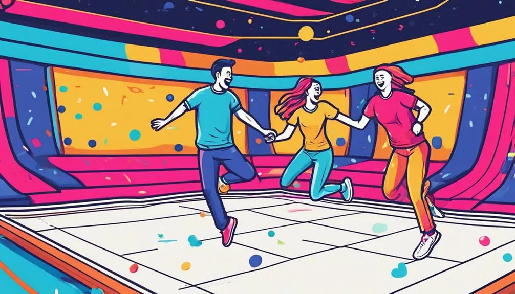 jumping and playing freely