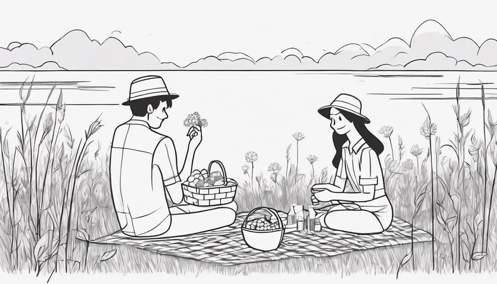 nature blanket food relaxing