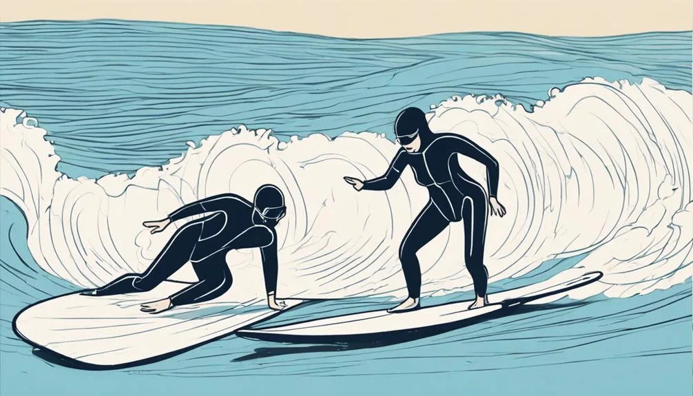 ocean waves and surfboards