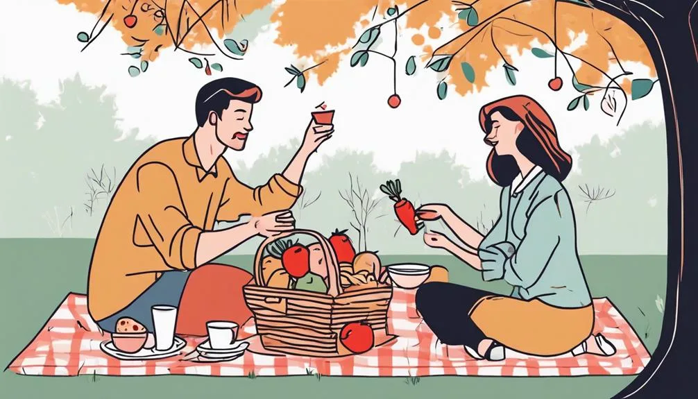 perfect day outside eating