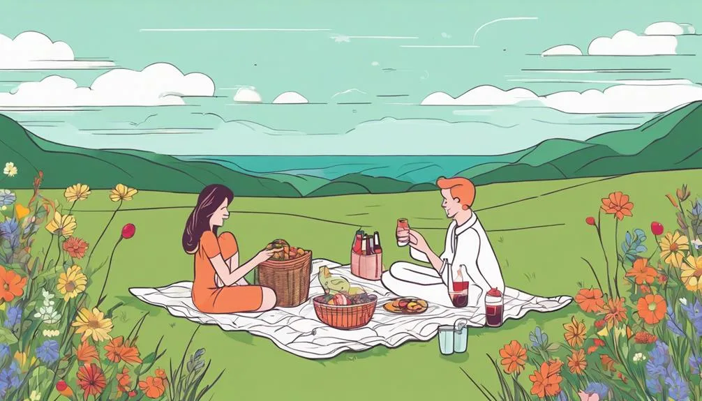 perfect picnic in nature