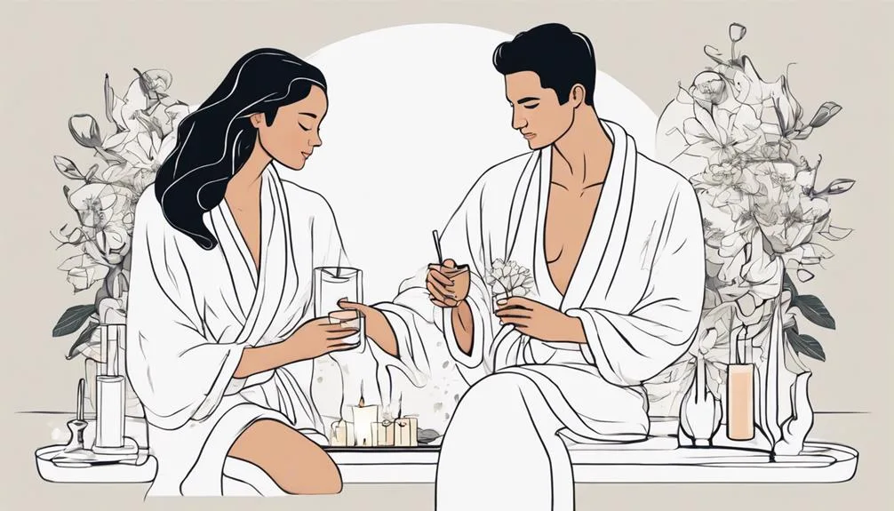 relaxing spa experience together