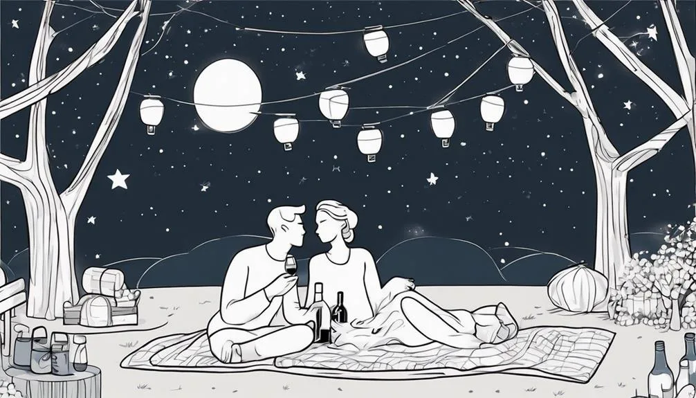 romantic night under stars