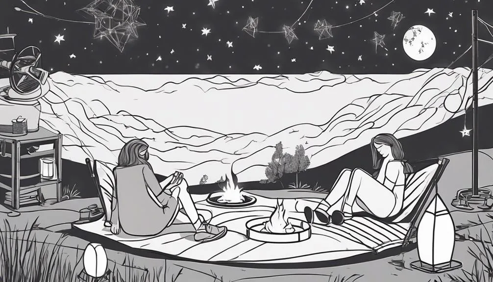 starry night sky view