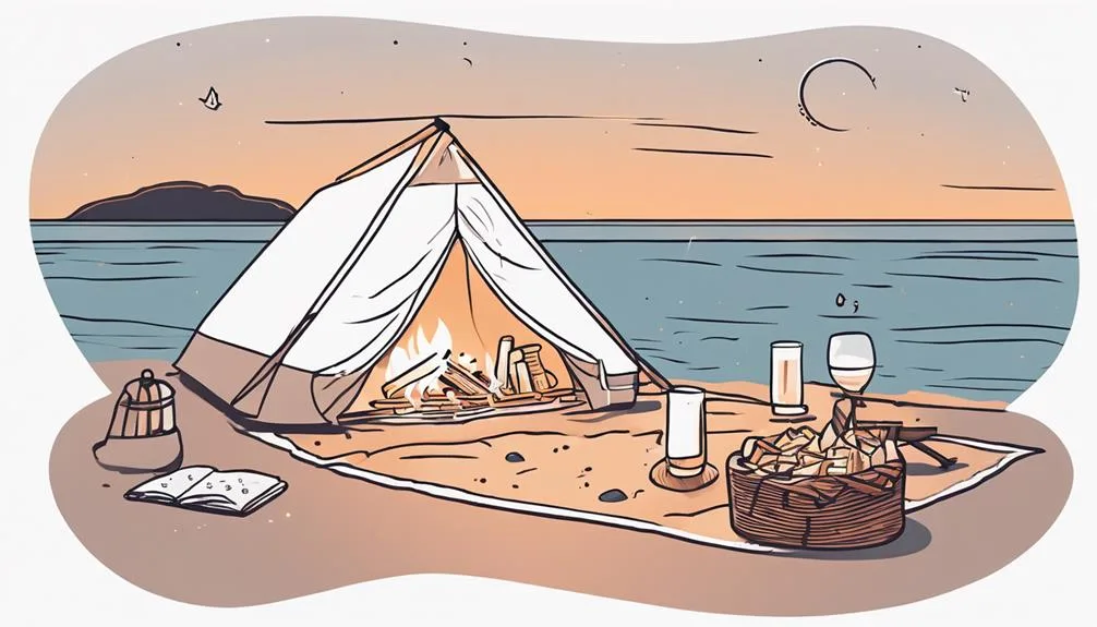 summer gathering by ocean