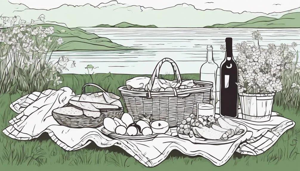 sunny day picnic spread