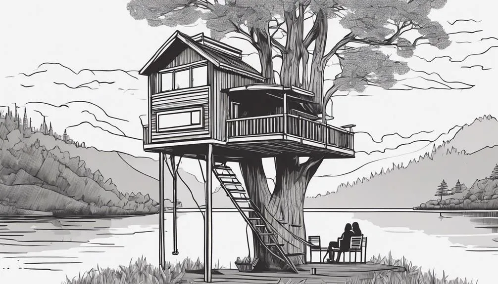 unique treehouse camping adventure