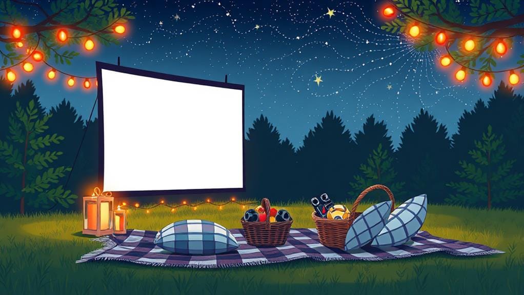 al fresco film screening