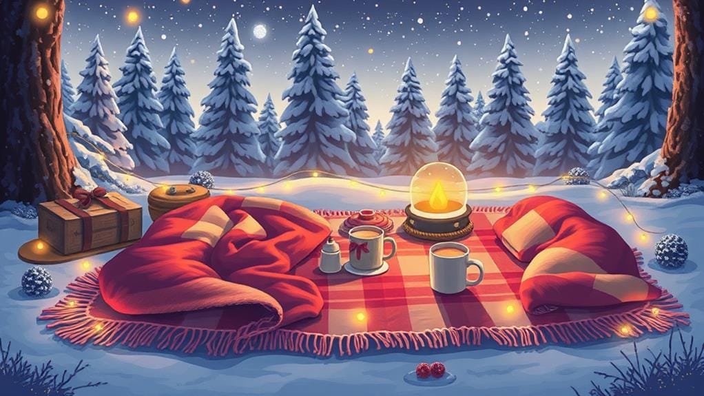 charming winter picnic date