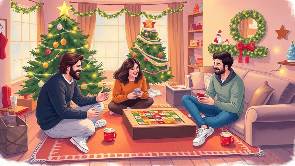 christmas game night invitation