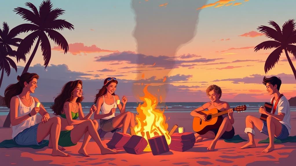 coastal evening gathering fun