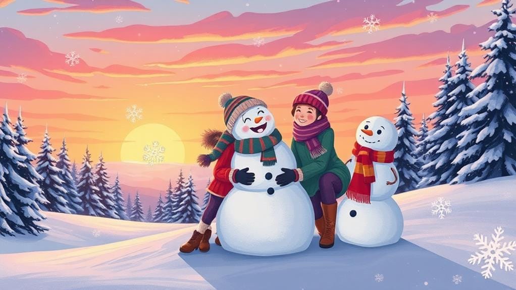 collaborative winter crafting activity