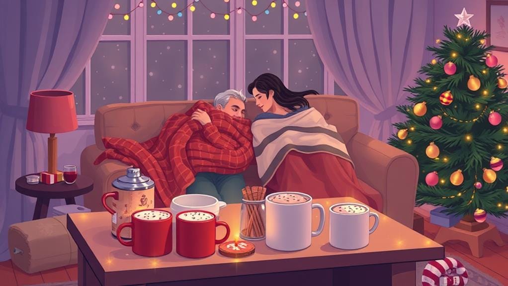 cozy hot cocoa station