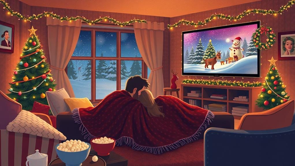 cozy movie marathon night