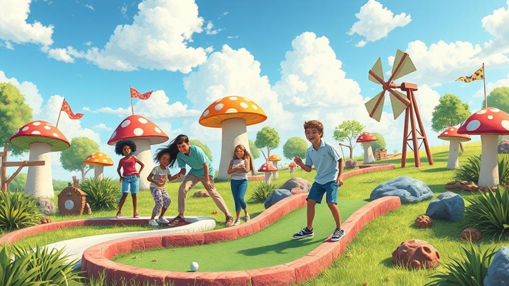 exciting mini golf experience