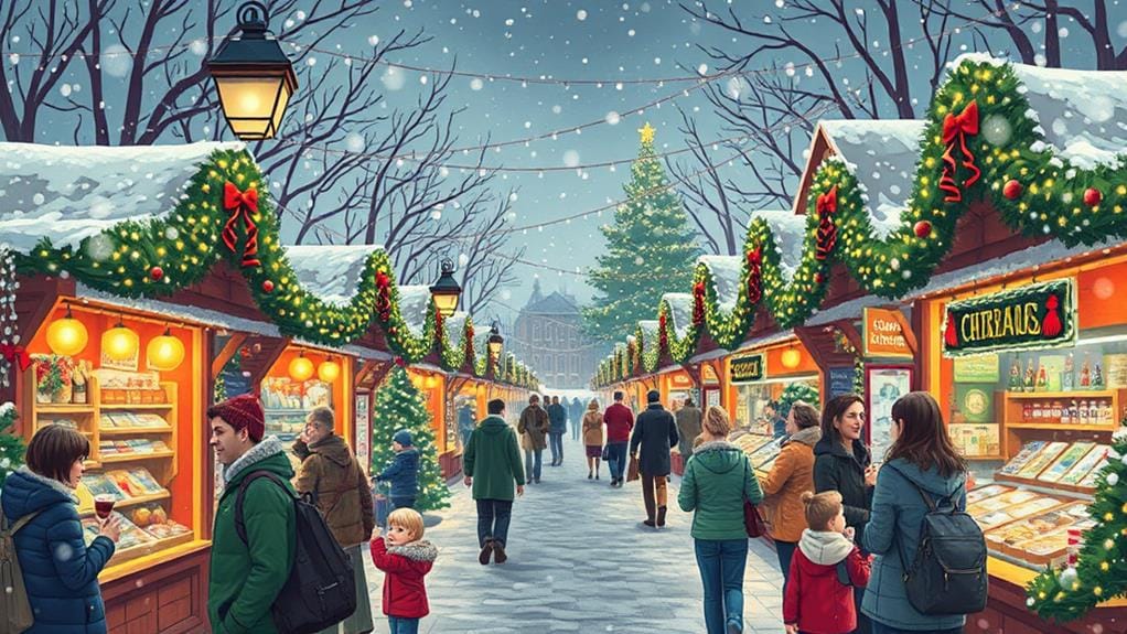 explore festive holiday market