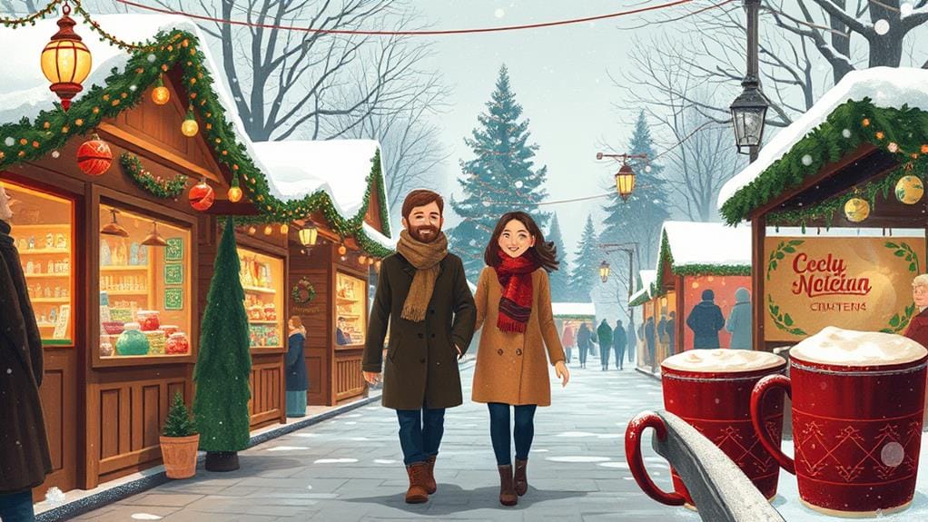 explore festive holiday market