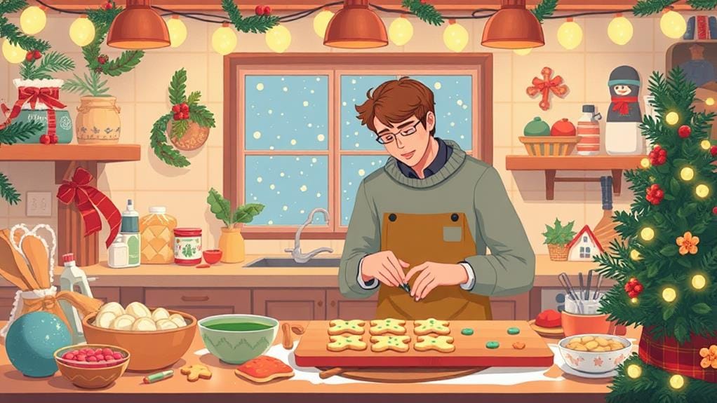 holiday baking fun together