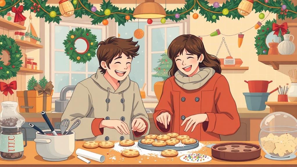 holiday dessert preparation evening