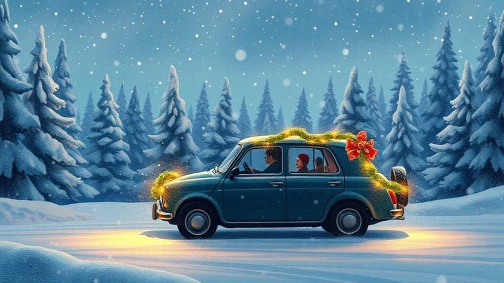joyful holiday road trip