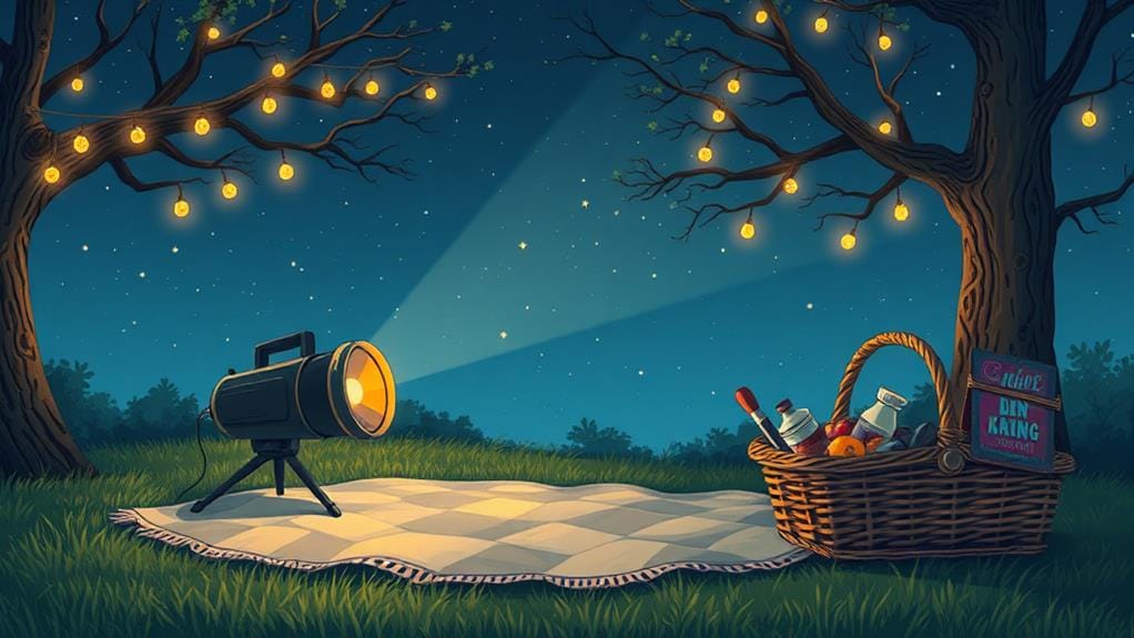 outdoor film screening event