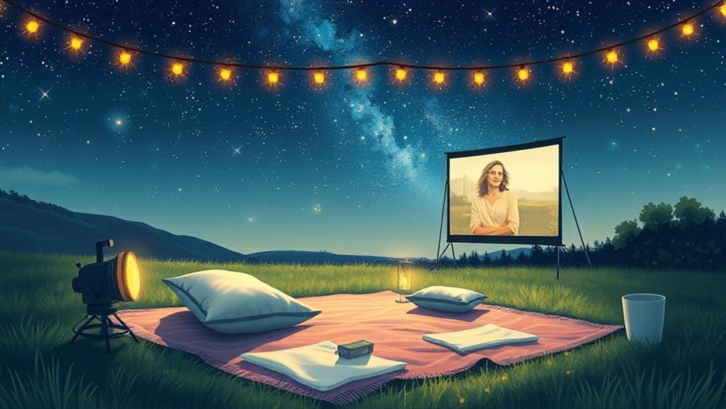 outdoor film viewing experience