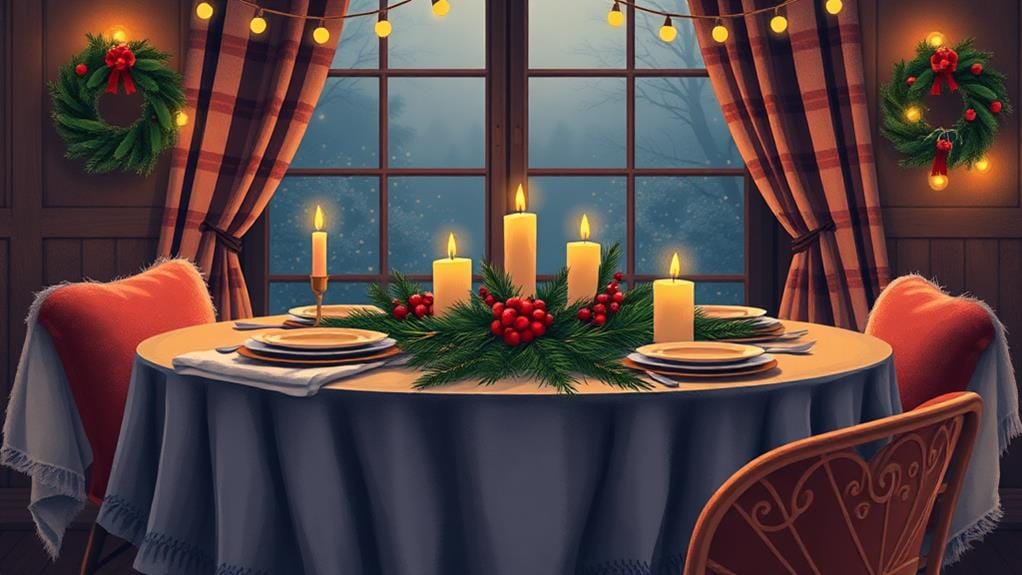 romantic evening ambiance setting