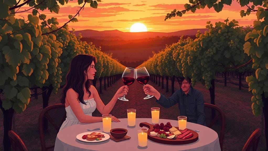 savoring exquisite wine flavors