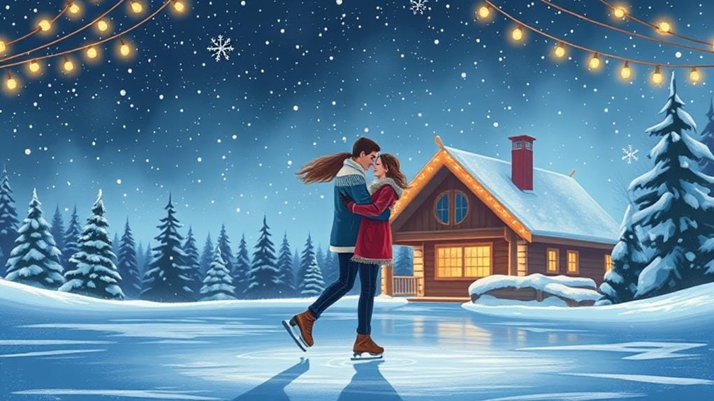 starry night ice skating