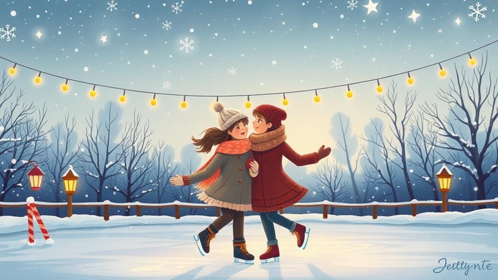starry night ice skating