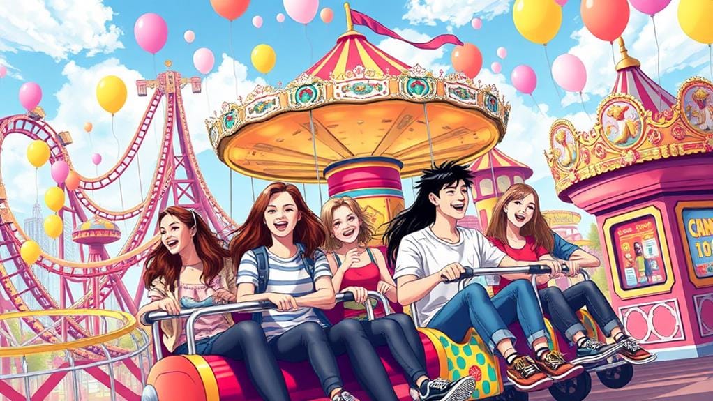 thrilling theme park experience