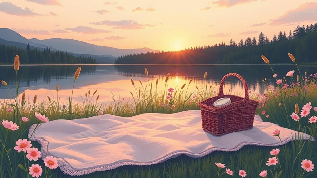 tranquil lakeside peacefulness