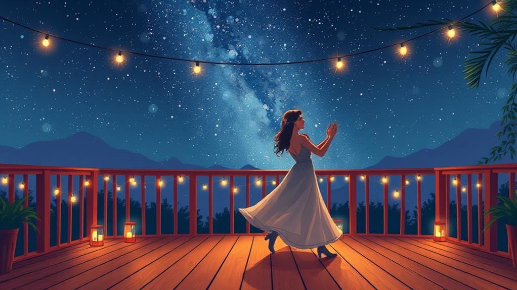 twinkling nighttime dance party