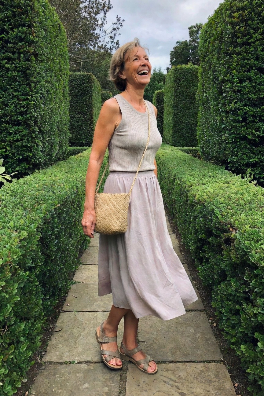 Tank Top With A Flowy Skirt