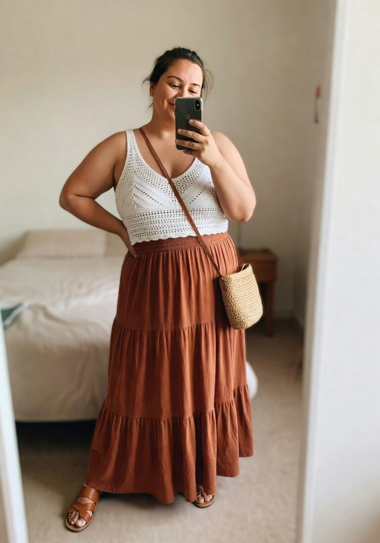 22 Relaxed Boho Summer Outfits Plus Size Women Will Adore