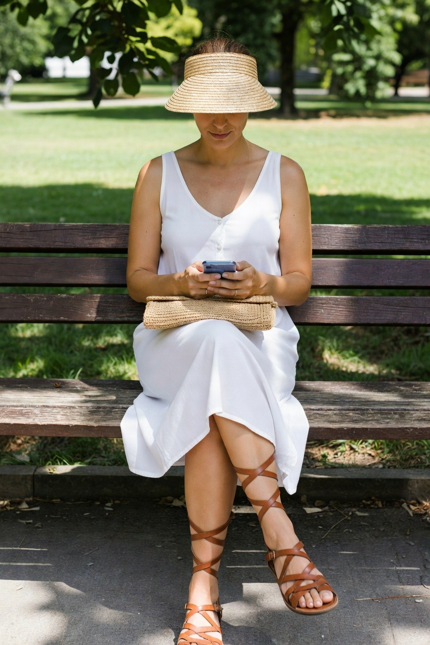 White Button Front Dress Basics