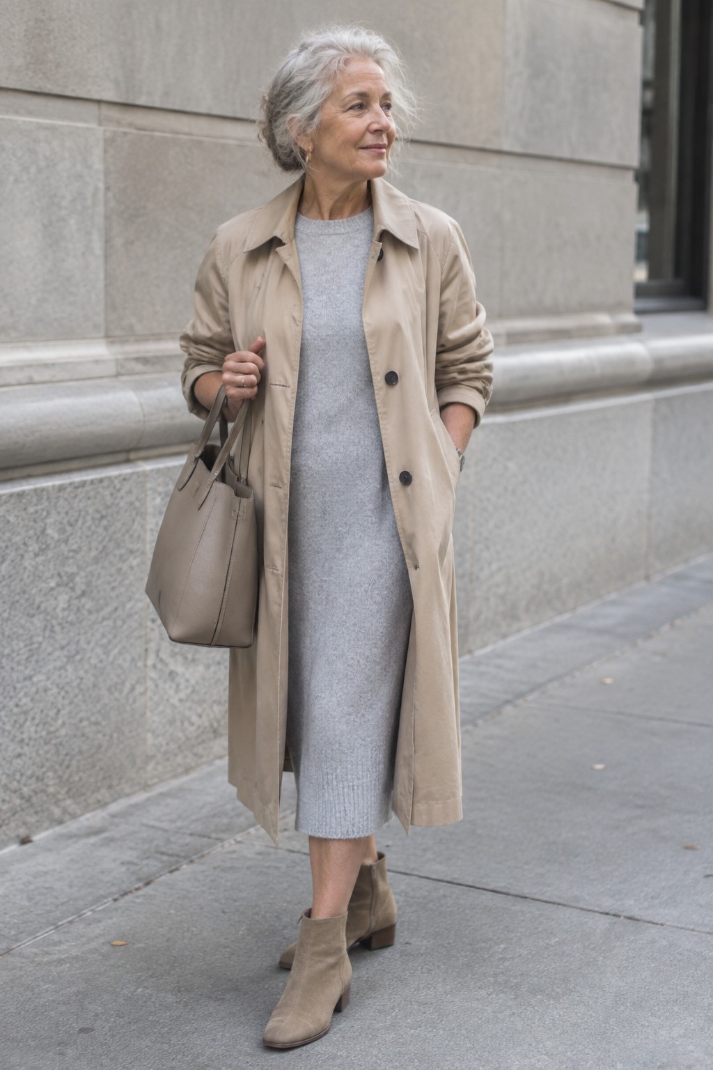 22 Modern Grandma Fashion Ideas Built Around Neutral Color Palettes
